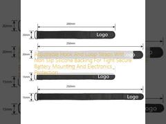 Sıkı ve Güvenli Pil Montajı ve Elektronik Koruması İçin Kaymaz Silikon Destekli Ayarlanabilir Cırt Cırt Bantlar
