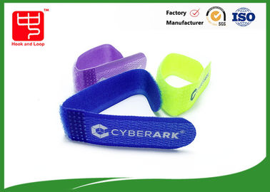 Nylon Mix Polyeste Velco Kablo Kravatları, Logo ile herhangi bir renkte basılı Kablo Kravatları