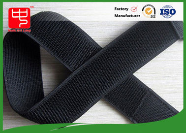 Kilitlenmemiş halka Elastik velkro kayışlar, Siyah velcro gerdirme ayarlanabilir kayışlar
