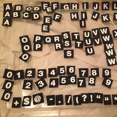 Özel Baskılı Alfabe Harfleri naylon kanca