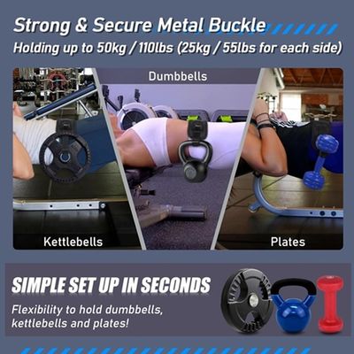 Geniş 2 Inç Düzenlenebilir Kalça Eğitim İndirim Kemeri Dumbbells için Özel Baskı Kabul