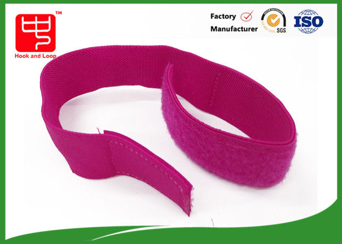 Kırmızı renk Dikdüklü güçlü elastik velokro kayışlar, 320 * 50mm cırt cırtlı kayışlar