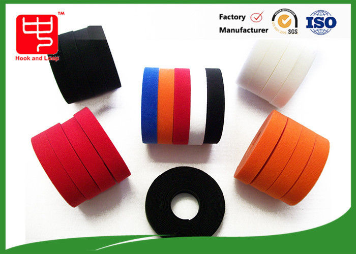 Renkli Kanca Ve Döngü Bant Naylon / Polyester Malzeme 500 Metre