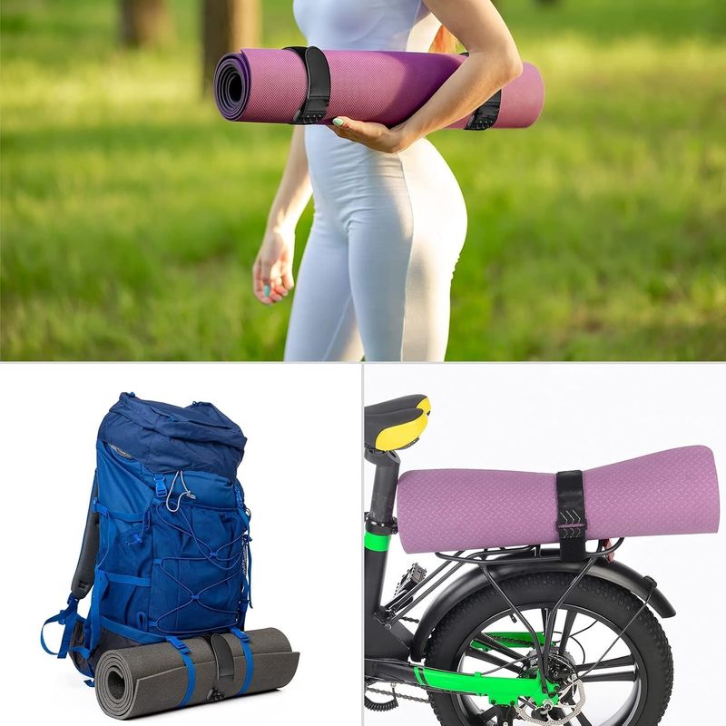 Çöp, ip, bisiklet, bagaj, kamp, yoga paspası için çok amaçlı kanca ve döngü sargıları